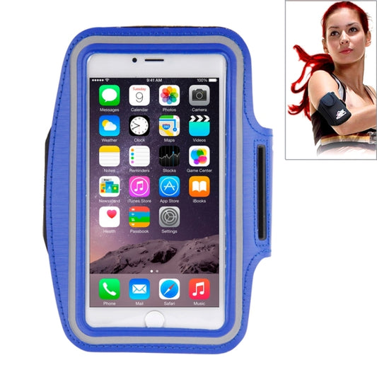 Sport Armband Case with Earphone Hole and Key Pocket for iPhone 6 Plus(Dark Blue) - More iPhone Cases by PMC Jewellery | Online Shopping South Africa | PMC Jewellery | Buy Now Pay Later Mobicred