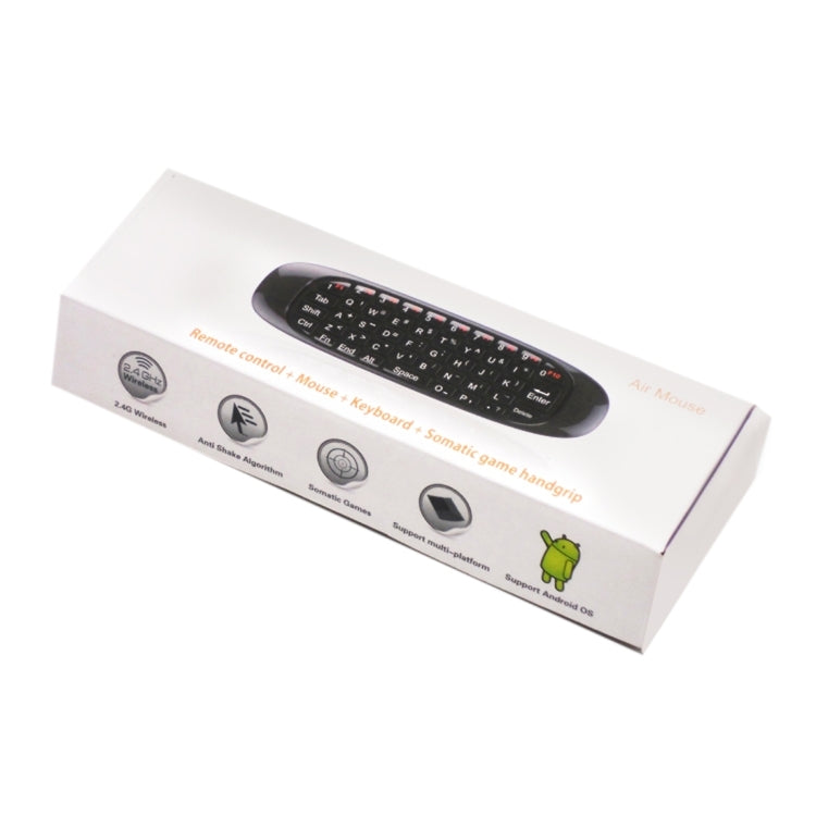 C120 T10 Fly Air Mouse 2.4GHz Rechargeable Wireless Keyboard Remote Control for Android TV Box / PC - MINI PC Accessories & Gadgets by PMC Jewellery | Online Shopping South Africa | PMC Jewellery | Buy Now Pay Later Mobicred