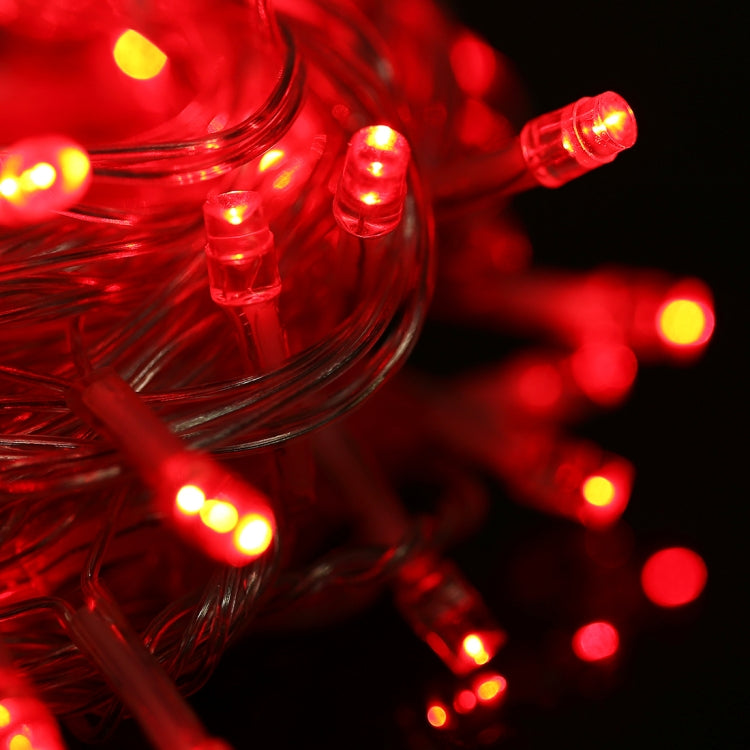 Waterproof  String Light, Length: 10m, 100 LED Light with Controller, Flashing / Fading / Chasing Effect, AC 220V, EU Plug(Red Light) - Holiday Lights by PMC TechLife | Online Shopping South Africa | PMC TechLife | Buy Now Pay Later Mobicred