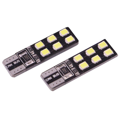 2 PCS T10 2.5W 90LM White Light 12 LED 2835 SMD CANBUS Car Signal Light Bulb - Clearance Lights by PMC Jewellery | Online Shopping South Africa | PMC Jewellery | Buy Now Pay Later Mobicred