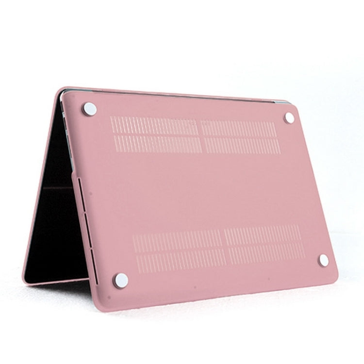 ENKAY for MacBook Pro Retina 13.3 inch (US Version) / A1425 / A1502 4 in 1 Frosted Hard Shell Plastic Protective Case with Screen Protector & Keyboard Guard & Anti-dust Plugs(Pink) - MacBook Pro Cases by ENKAY | Online Shopping South Africa | PMC Jewellery | Buy Now Pay Later Mobicred