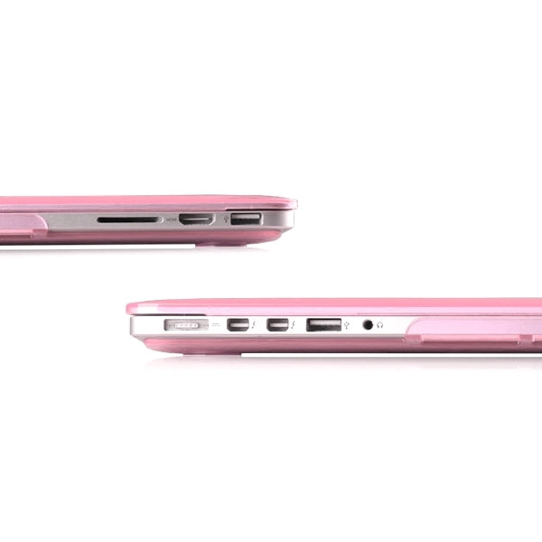 ENKAY for MacBook Pro Retina 13.3 inch (US Version) / A1425 / A1502 4 in 1 Crystal Hard Shell Plastic Protective Case with Screen Protector & Keyboard Guard & Anti-dust Plugs(Pink) - MacBook Pro Cases by ENKAY | Online Shopping South Africa | PMC Jewellery | Buy Now Pay Later Mobicred