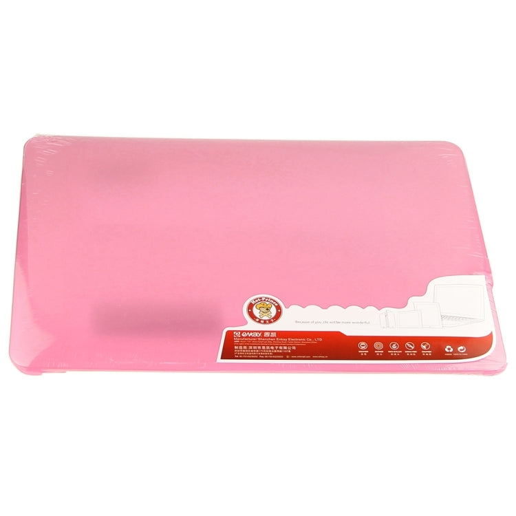 ENKAY for Macbook Air 11.6 inch (US Version) / A1370 / A1465 Hat-Prince 3 in 1 Frosted Hard Shell Plastic Protective Case with Keyboard Guard & Port Dust Plug(Pink) - MacBook Air Cases by ENKAY | Online Shopping South Africa | PMC Jewellery | Buy Now Pay Later Mobicred