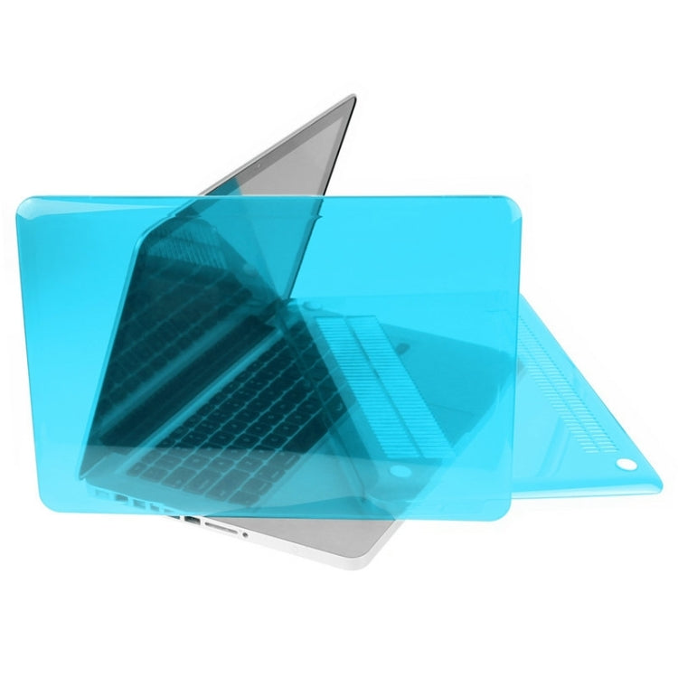 ENKAY for Macbook Pro 15.4 inch (US Version) / A1286 Hat-Prince 3 in 1 Crystal Hard Shell Plastic Protective Case with Keyboard Guard & Port Dust Plug(Blue) - MacBook Pro Cases by ENKAY | Online Shopping South Africa | PMC Jewellery | Buy Now Pay Later Mobicred