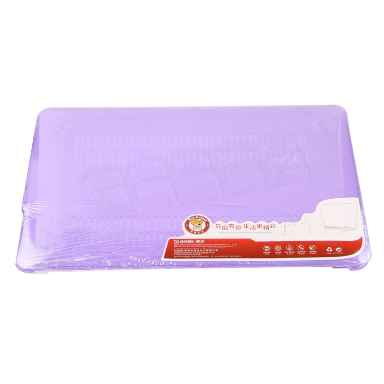 ENKAY for Macbook Pro 15.4 inch (US Version) / A1286 Hat-Prince 3 in 1 Crystal Hard Shell Plastic Protective Case with Keyboard Guard & Port Dust Plug(Purple) - MacBook Pro Cases by ENKAY | Online Shopping South Africa | PMC Jewellery | Buy Now Pay Later Mobicred