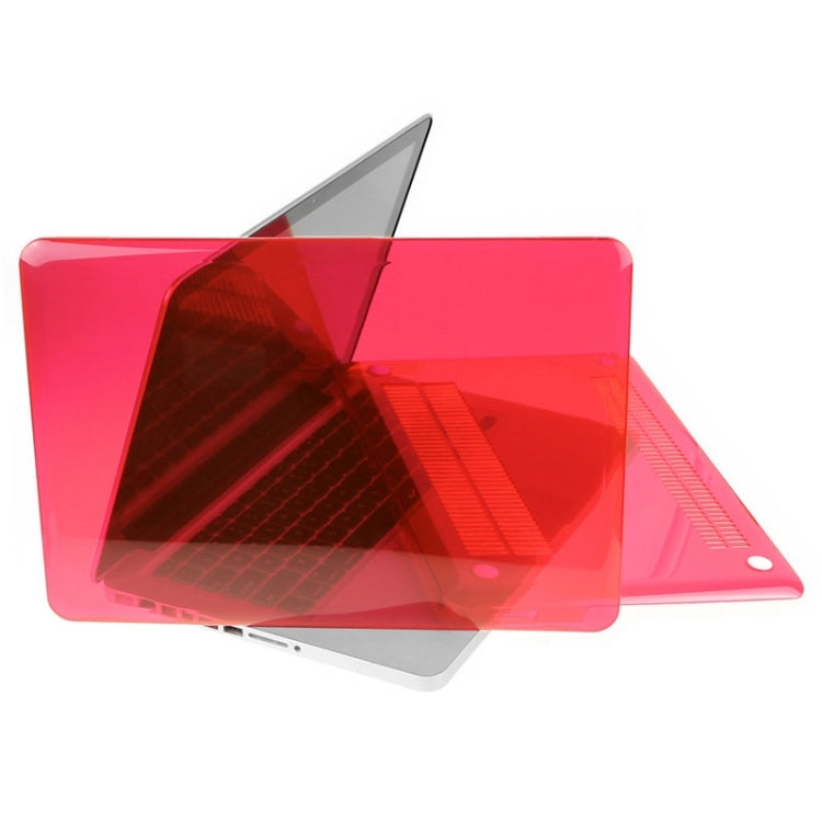 ENKAY for Macbook Pro 15.4 inch (US Version) / A1286 Hat-Prince 3 in 1 Crystal Hard Shell Plastic Protective Case with Keyboard Guard & Port Dust Plug(Red) - MacBook Pro Cases by ENKAY | Online Shopping South Africa | PMC Jewellery | Buy Now Pay Later Mobicred