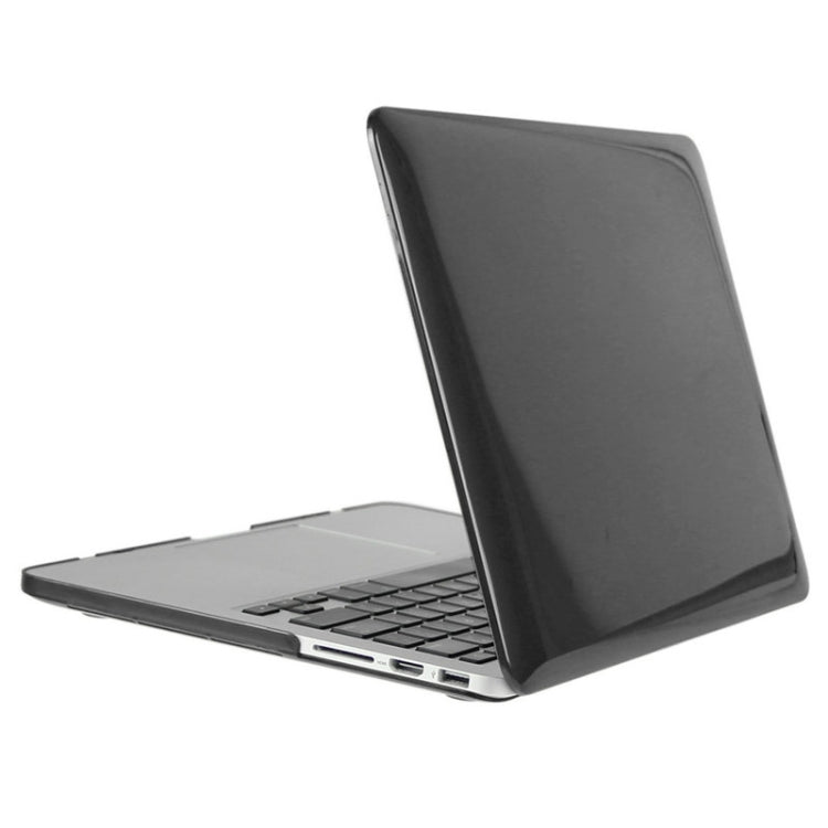 ENKAY for Macbook Pro Retina 15.4 inch (US Version) / A1398 Hat-Prince 3 in 1 Crystal Hard Shell Plastic Protective Case with Keyboard Guard & Port Dust Plug(Black) - MacBook Pro Cases by ENKAY | Online Shopping South Africa | PMC Jewellery | Buy Now Pay Later Mobicred