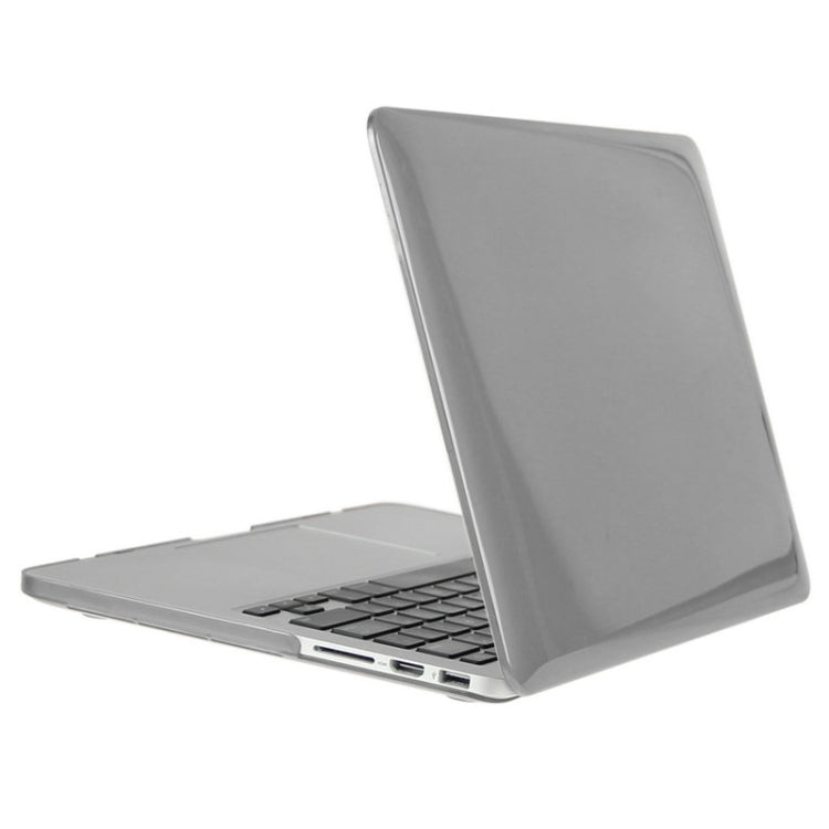 ENKAY for Macbook Pro Retina 15.4 inch (US Version) / A1398 Hat-Prince 3 in 1 Crystal Hard Shell Plastic Protective Case with Keyboard Guard & Port Dust Plug(Grey) - free shipping - PMC Jewellery - Order now!