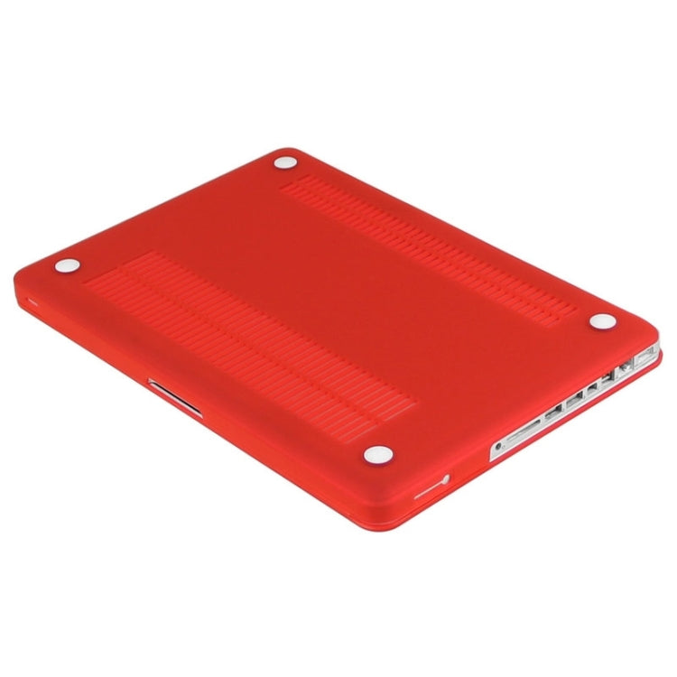 ENKAY for Macbook Pro 13.3 inch (US Version) / A1278 Hat-Prince 3 in 1 Frosted Hard Shell Plastic Protective Case with Keyboard Guard & Port Dust Plug(Red) - MacBook Pro Cases by ENKAY | Online Shopping South Africa | PMC Jewellery | Buy Now Pay Later Mobicred