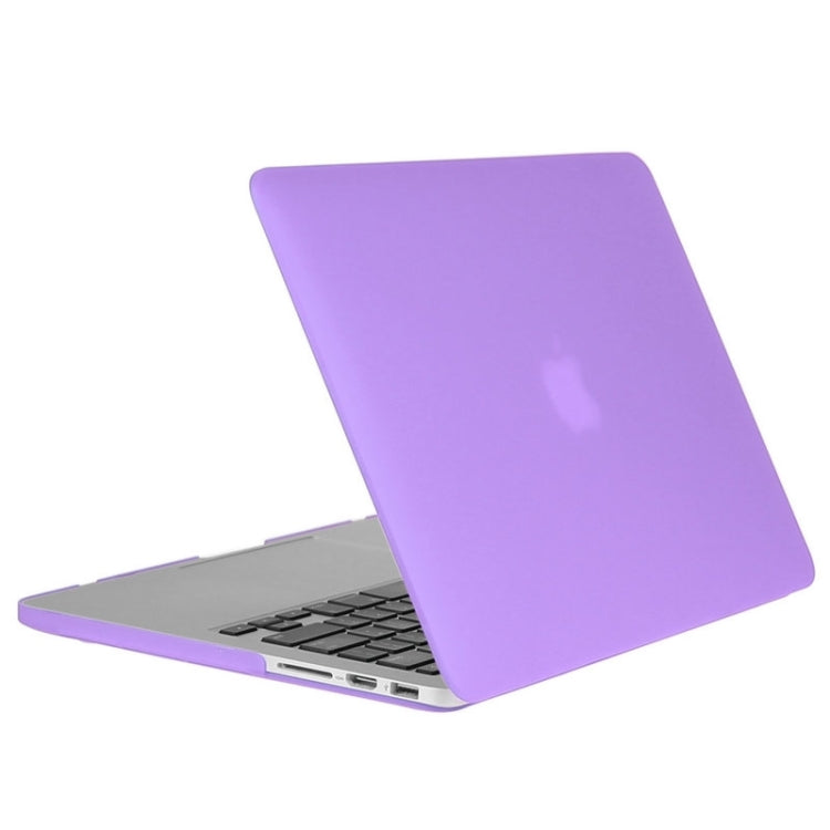 ENKAY for Macbook Pro Retina 15.4 inch (US Version) / A1398 Hat-Prince 3 in 1 Frosted Hard Shell Plastic Protective Case with Keyboard Guard & Port Dust Plug(Purple) - MacBook Pro Cases by ENKAY | Online Shopping South Africa | PMC Jewellery | Buy Now Pay Later Mobicred