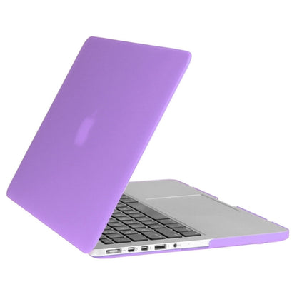 ENKAY for Macbook Pro Retina 15.4 inch (US Version) / A1398 Hat-Prince 3 in 1 Frosted Hard Shell Plastic Protective Case with Keyboard Guard & Port Dust Plug(Purple) - MacBook Pro Cases by ENKAY | Online Shopping South Africa | PMC Jewellery | Buy Now Pay Later Mobicred