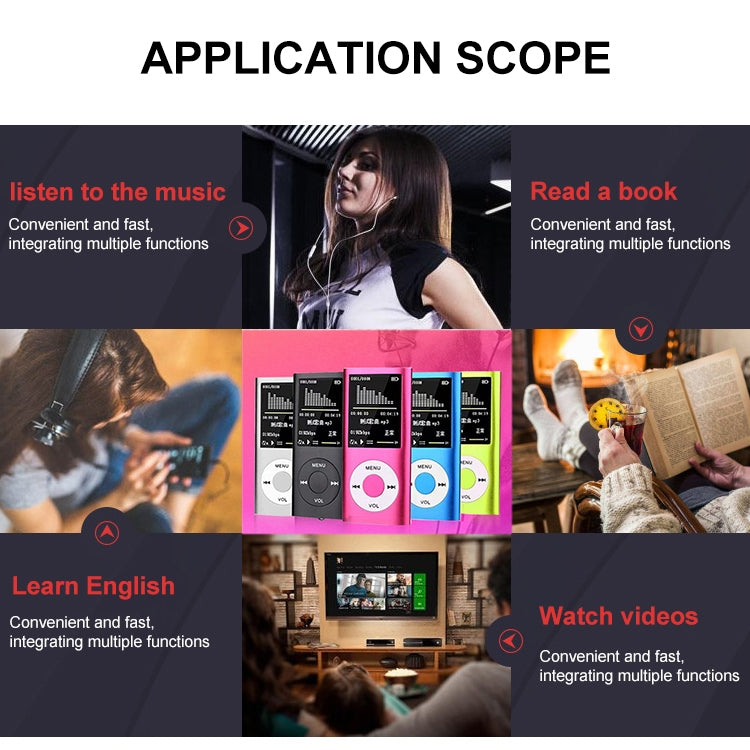 1.8 inch TFT Screen Metal MP4 Player with TF Card Slot, Support Recorder, FM Radio, E-Book and Calendar(Silver) - MP4 Player by PMC TechLife | Online Shopping South Africa | PMC TechLife | Buy Now Pay Later Mobicred