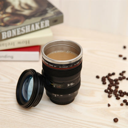 400ML Camera Lens Cup Mug Caniam EF 24-105mm F4 Filter Cup for Coffee Milk Water as Gift(Black) - Vacuum Thermoses & Cups by PMC Jewellery | Online Shopping South Africa | PMC Jewellery | Buy Now Pay Later Mobicred