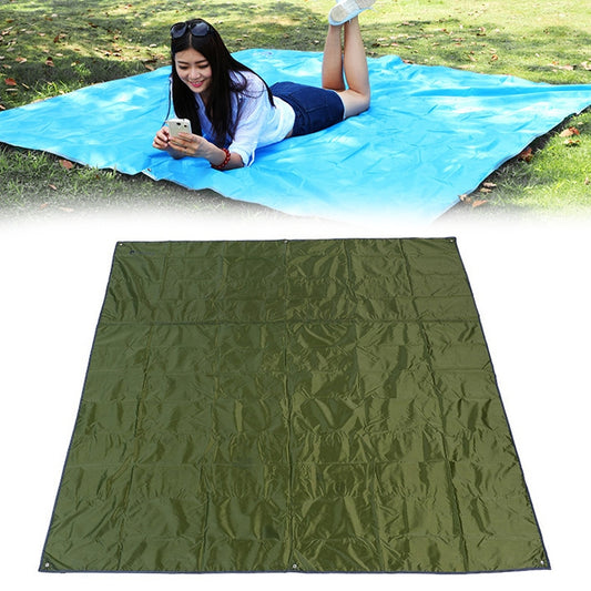 Waterproof Oxford Cloth 420D Oxford Material Camping Picnic Beach Tent Roof Tarp (Size: 215x215cm)(Army Green) - Camping Mats by PMC Jewellery | Online Shopping South Africa | PMC Jewellery