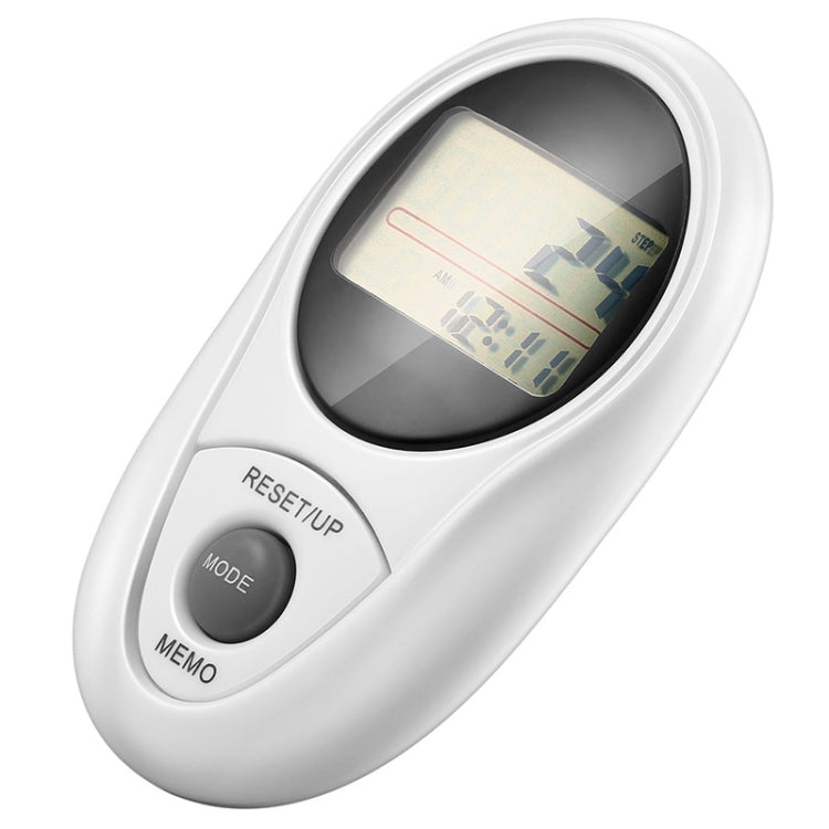3D All Dimensional Waterproof Multifunction Digital Electronic Pedometer Step Counter(White) - Pedometer by PMC TechLife | Online Shopping South Africa | PMC TechLife | Buy Now Pay Later Mobicred