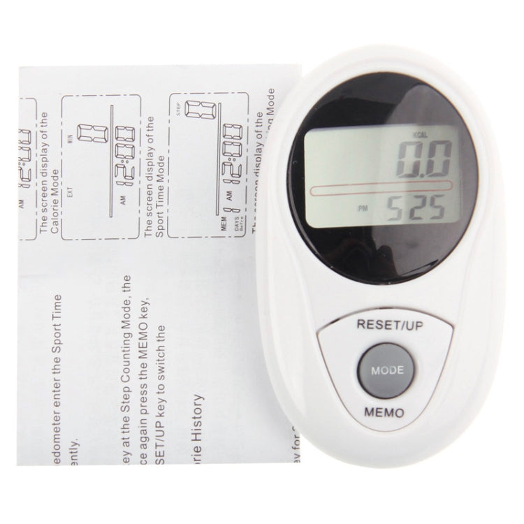 3D All Dimensional Waterproof Multifunction Digital Electronic Pedometer Step Counter(White) - Pedometer by PMC TechLife | Online Shopping South Africa | PMC TechLife | Buy Now Pay Later Mobicred