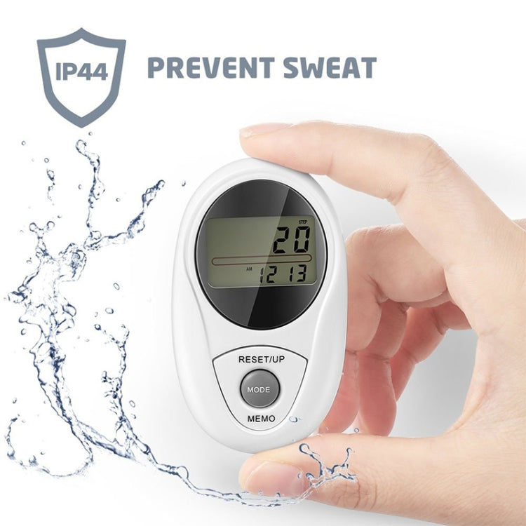 3D All Dimensional Waterproof Multifunction Digital Electronic Pedometer Step Counter(White) - Pedometer by PMC TechLife | Online Shopping South Africa | PMC TechLife | Buy Now Pay Later Mobicred