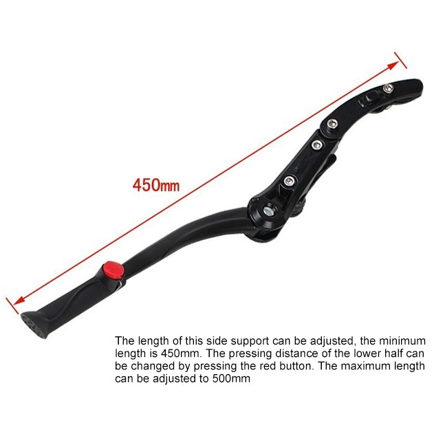 Double Installation Adjustable Bike Side Kickstand Kick Stand for Mountain Bicycle - Others by PMc TechLife | Online Shopping South Africa | PMc TechLife | Buy Now Pay Later Mobicred