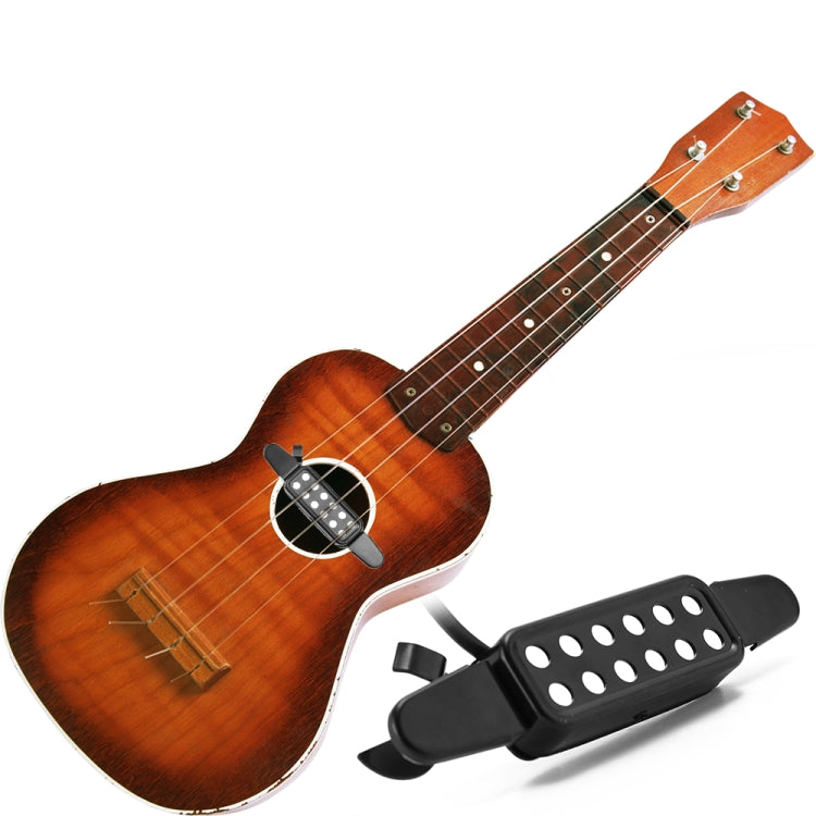 Free Hole Guitar Sound Pickup with Cable(Black) - Instrument Audio Cables by PMC TechLife | Online Shopping South Africa | PMC TechLife | Buy Now Pay Later Mobicred