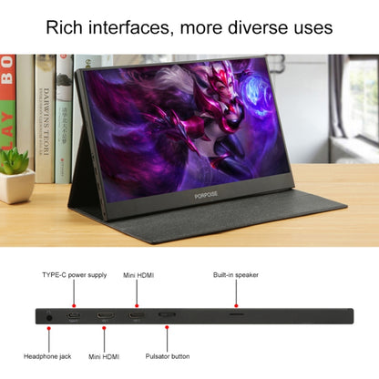 HSD-1330X 13.3 inch 1080P HD Gaming Portable Narrow Side Display - 11-15 inch by PMC Jewellery | Online Shopping South Africa | PMC Jewellery | Buy Now Pay Later Mobicred