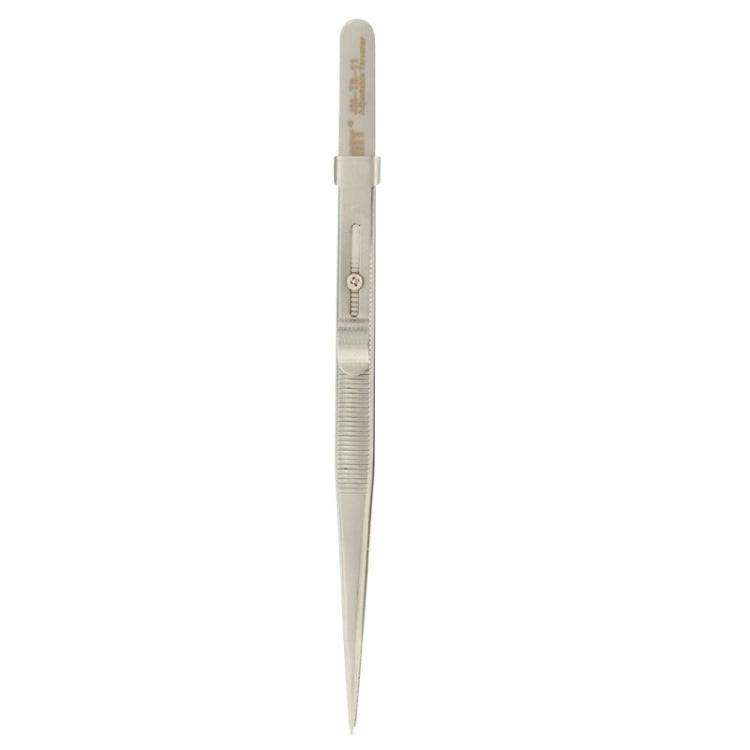 JAKEMY JM-T9-11 Adjustable Straight Tweezers(Silver) - Tweezers by JAKEMY | Online Shopping South Africa | PMC Jewellery