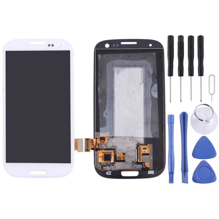 Original LCD Display + Touch Panel for Galaxy SIII / i9300(White) - free shipping - PMc TechLife - Order now!