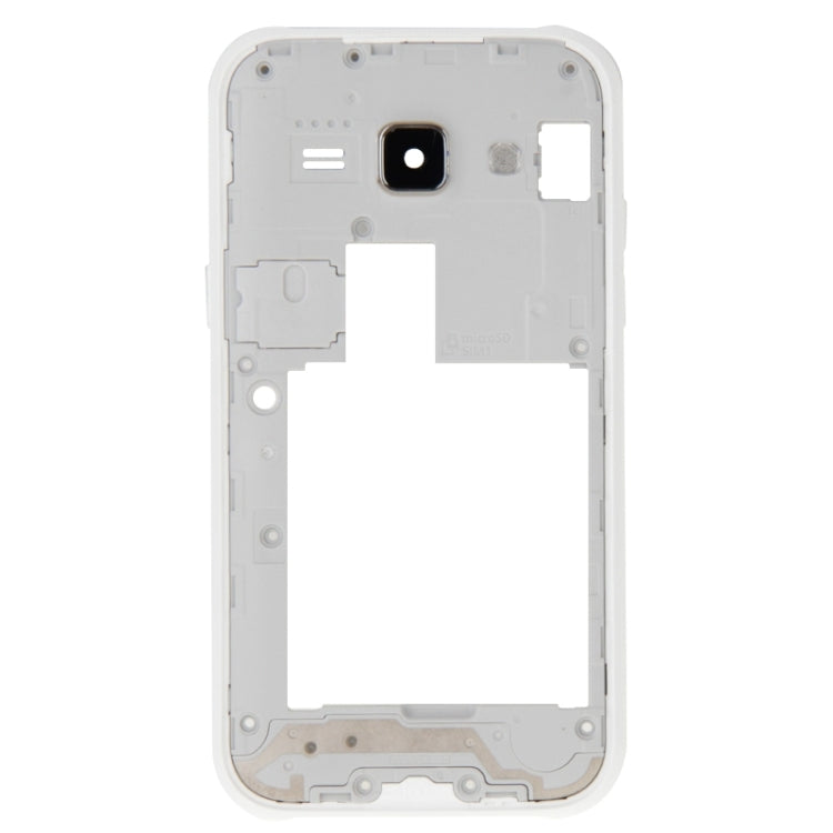 For Galaxy J1 / J100 Middle Frame Bezel  (White) - Frame Bezel Plate by PMC Jewellery | Online Shopping South Africa | PMC Jewellery | Buy Now Pay Later Mobicred