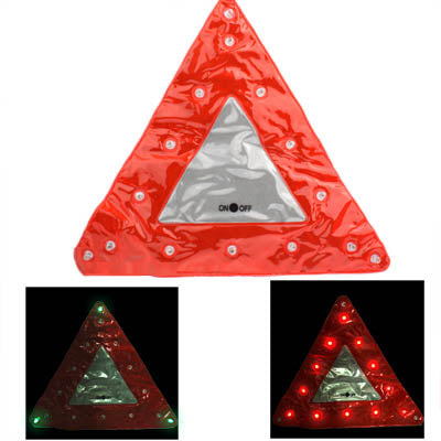 15 LED Triangle Emergency Car Warning Safety Traffic Sign Red(Red) - Warning Lights by PMC Jewellery | Online Shopping South Africa | PMC Jewellery | Buy Now Pay Later Mobicred