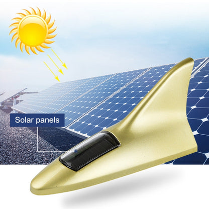 Solar Shark Fin High-positioned Alarm Light(Gold) - Warning Lights by PMC Jewellery | Online Shopping South Africa | PMC Jewellery | Buy Now Pay Later Mobicred