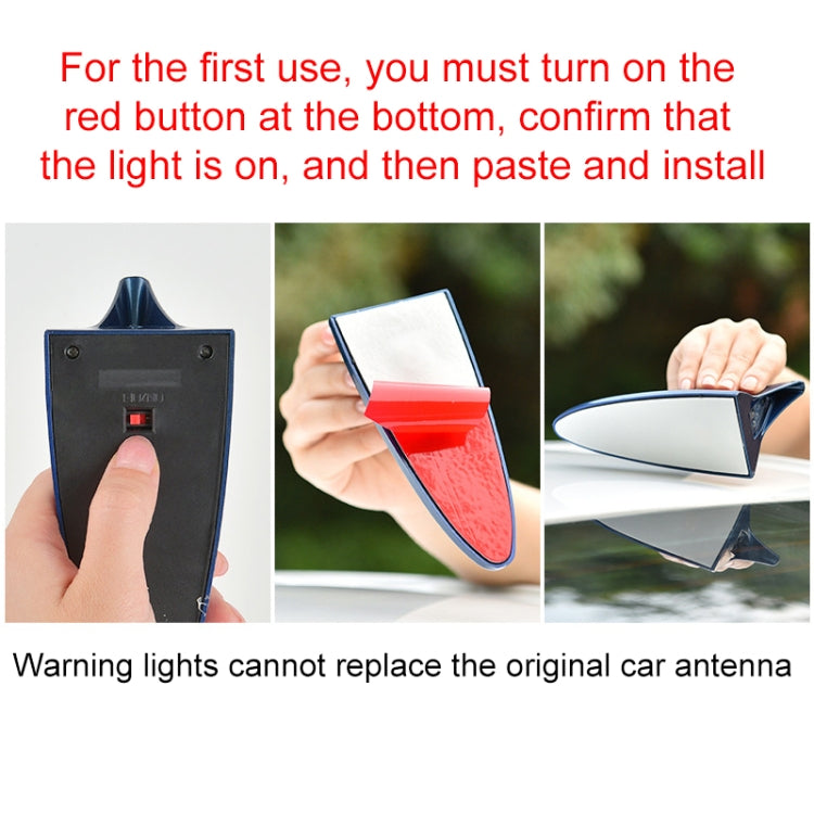 Solar Shark Fin High-positioned Alarm Light(Gold) - Warning Lights by PMC Jewellery | Online Shopping South Africa | PMC Jewellery | Buy Now Pay Later Mobicred