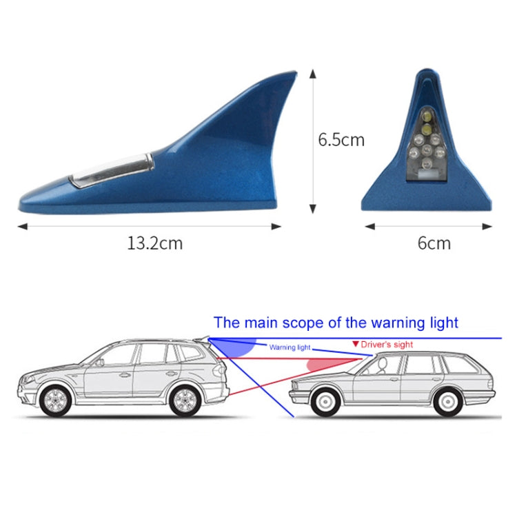 Solar Shark Fin High-positioned Alarm Light(Silver) - Warning Lights by PMC Jewellery | Online Shopping South Africa | PMC Jewellery | Buy Now Pay Later Mobicred