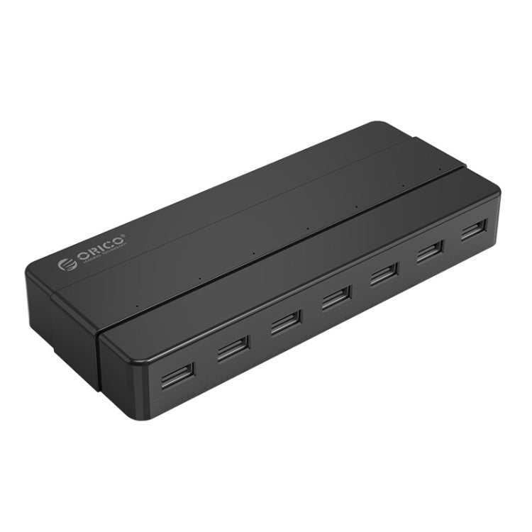 Orico H7928-U2-V1 Desktop 7 Ports USB 2.0 HUB with Power Adapter(Black) - USB 2.0 HUB by ORICO | Online Shopping South Africa | PMC Jewellery | Buy Now Pay Later Mobicred