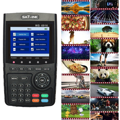 SATLINK WS6916 Digital Satellite Signal Finder Meter, 3.5 inch TFT LCD Screen, Support DVB-S / S2, MPEG-2 / MPEG-4(AU Plug) - Satellite Finder by PMC Jewellery | Online Shopping South Africa | PMC Jewellery | Buy Now Pay Later Mobicred