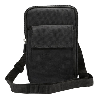 6.4 inch and Below Universal Polyester Men Vertical Style Case Shoulder Carrying Bag with Belt Hole & Climbing Buckle, For iPhone, Samsung, Sony, Huawei, Meizu, Lenovo, ASUS, Oneplus, Xiaomi, Cubot, Ulefone, Letv, DOOGEE, Vkworld, and other (Black) - More iPhone Cases by PMC Jewellery | Online Shopping South Africa | PMC Jewellery | Buy Now Pay Later Mobicred