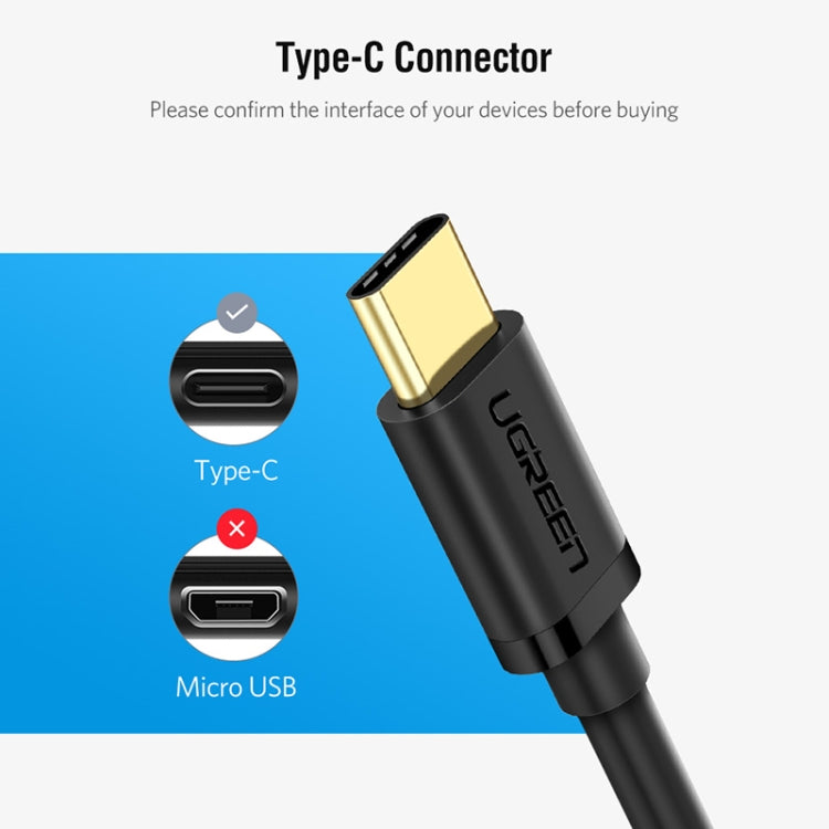 UGREEN 13cm USB 3.0 Female to USB-C / Type-C Male OTG Converter Adapter Cable (Black) - OTG Adapter by UGREEN | Online Shopping South Africa | PMC Jewellery | Buy Now Pay Later Mobicred