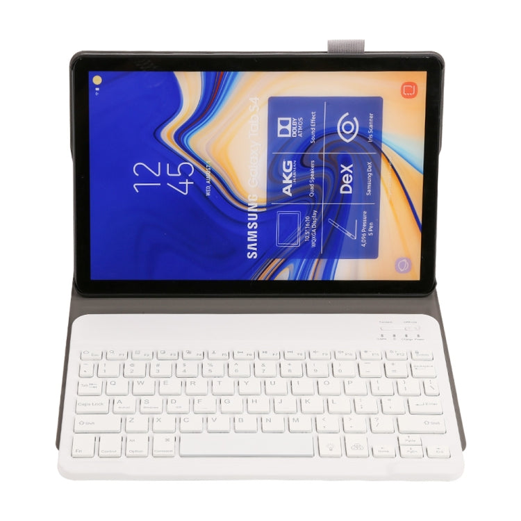 ST830S Bluetooth 3.0 Fine Wool Texture PU Leather ABS Detachable Seven-color Backlight Bluetooth Keyboard Leather Tablet Case for Samsung Galaxy Tab S4 10.5 inch T830 / T835, with Pen Slot & Holder (Gold) - Samsung Keyboard by PMC Jewellery | Online Shopping South Africa | PMC Jewellery