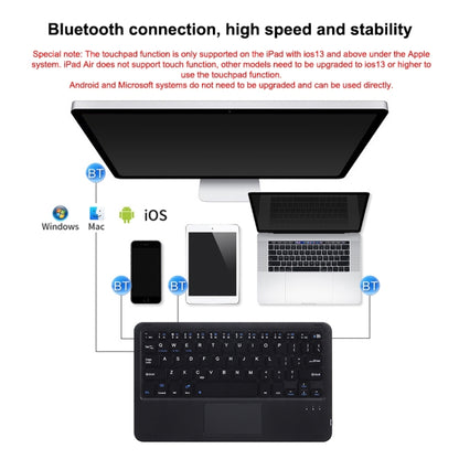 HB119B 10 inch Universal Tablet Wireless Bluetooth Keyboard with Touch Panel (Green) - Universal Keyboard by PMC Jewellery | Online Shopping South Africa | PMC Jewellery