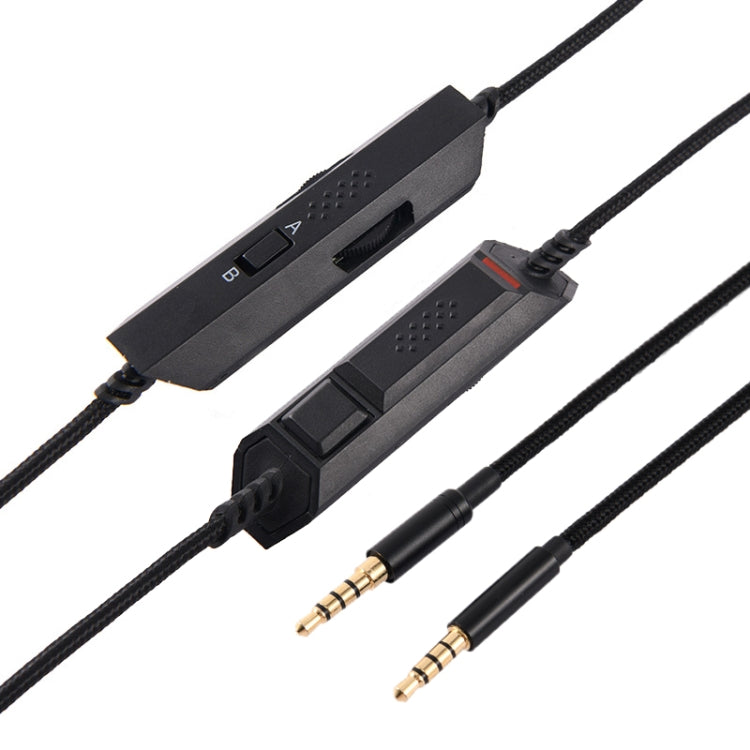 ZS0082 3.5mm Headphone Audio Cable for Logitech G633 G933 (Black) - Headset Accessories by PMC TechLife | Online Shopping South Africa | PMC TechLife | Buy Now Pay Later Mobicred