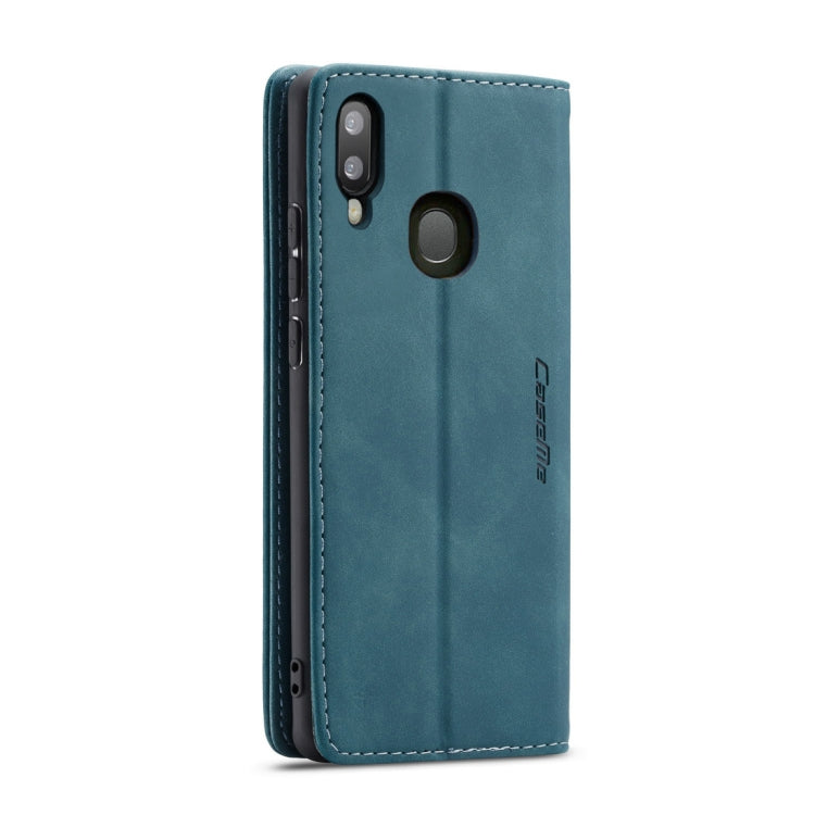 CaseMe-013 Multifunctional Retro Frosted Horizontal Flip Leather Case for Galaxy A40, with Card Slot & Holder & Wallet(Blue) - Galaxy Phone Cases by CaseMe | Online Shopping South Africa | PMC Jewellery | Buy Now Pay Later Mobicred