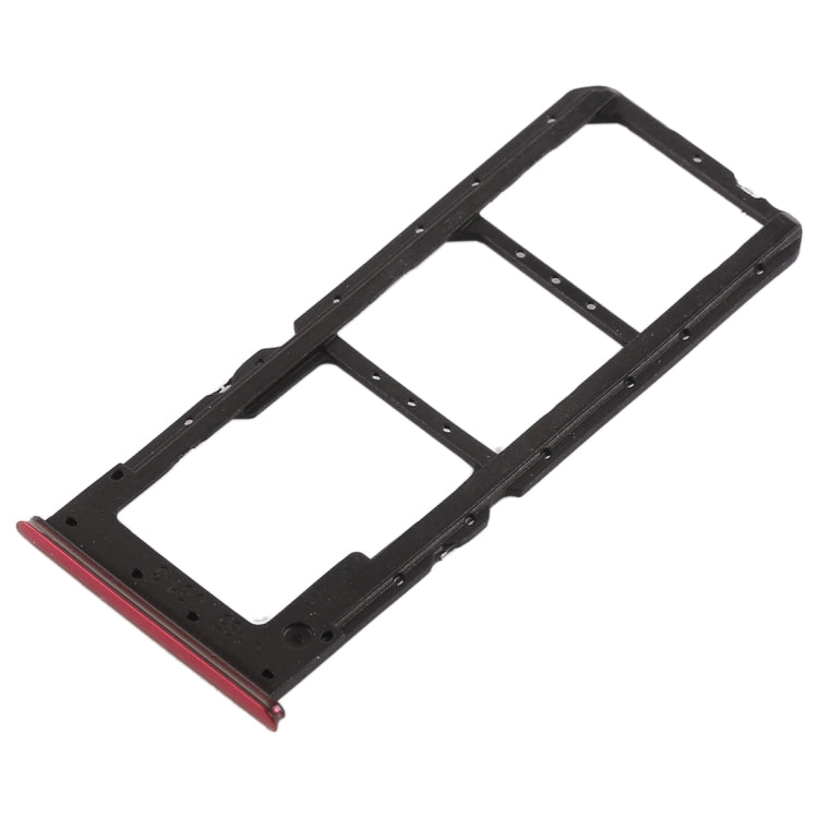 For OPPO K1 2 x SIM Card Tray + Micro SD Card Tray (Red) - Card Socket by PMc TechLife | Online Shopping South Africa | PMc TechLife | Buy Now Pay Later Mobicred