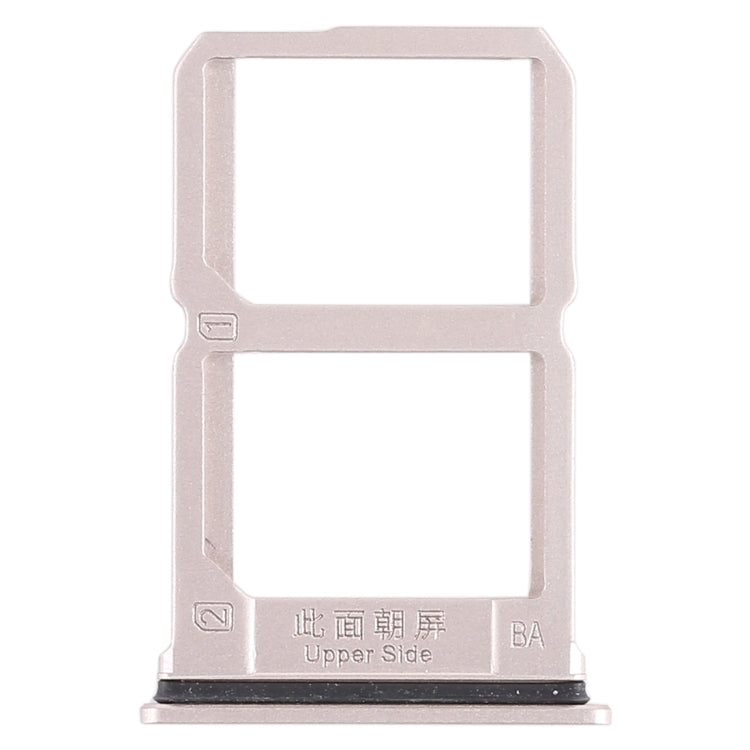 For Vivo X9s 2 x SIM Card Tray (Gold) - Card Socket by PMc TechLife | Online Shopping South Africa | PMc TechLife | Buy Now Pay Later Mobicred