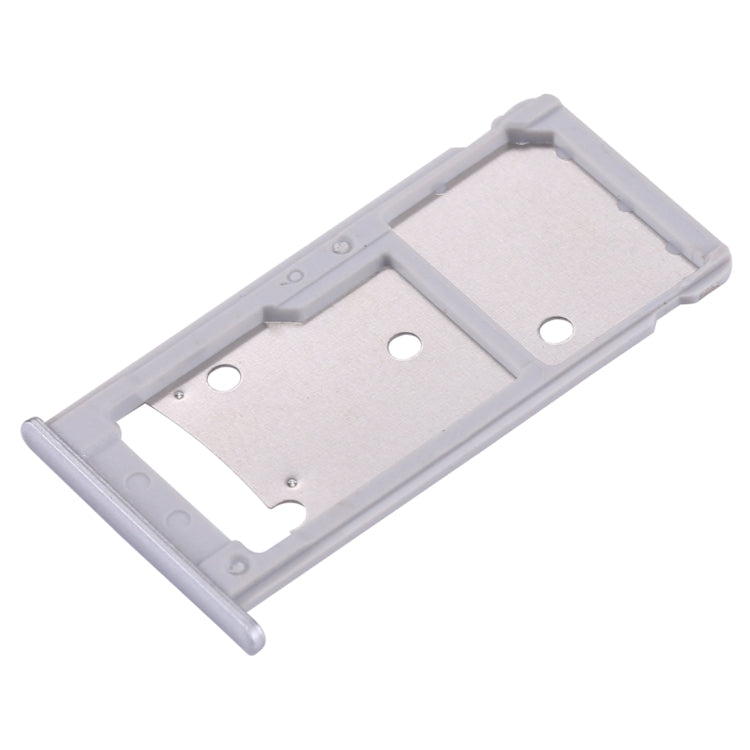 For Huawei Enjoy 7 Plus / Y7 Prime SIM Card Tray & SIM / Micro SD Card Tray(Silver) - Card Socket by PMc TechLife | Online Shopping South Africa | PMc TechLife | Buy Now Pay Later Mobicred