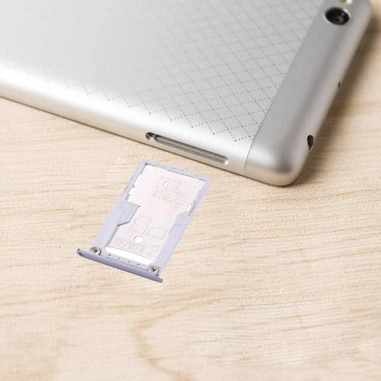 For Xiaomi Redmi 3 & 3s SIM & SIM / TF Card Tray(Grey) - Card Tray by PMc TechLife | Online Shopping South Africa | PMc TechLife | Buy Now Pay Later Mobicred
