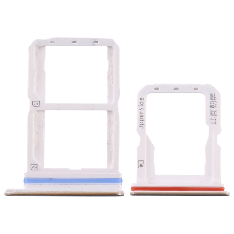 For Vivo S1 Pro SIM Card Tray + SIM Card Tray + Micro SD Card Tray (Silver) - Card Socket by PMc TechLife | Online Shopping South Africa | PMc TechLife | Buy Now Pay Later Mobicred