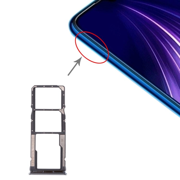SIM Card Tray + SIM Card Tray + Micro SD Card Tray for Xiaomi Redmi Note 8 (Silver) - Card Tray by PMc TechLife | Online Shopping South Africa | PMc TechLife | Buy Now Pay Later Mobicred