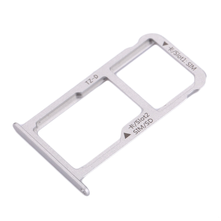 For Huawei Mate 9 SIM Card Tray & SIM / Micro SD Card Tray(Silver) - Card Socket by PMc TechLife | Online Shopping South Africa | PMc TechLife | Buy Now Pay Later Mobicred
