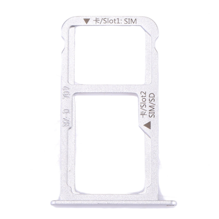 For Huawei Mate 9 SIM Card Tray & SIM / Micro SD Card Tray(White) - Card Socket by PMc TechLife | Online Shopping South Africa | PMc TechLife | Buy Now Pay Later Mobicred