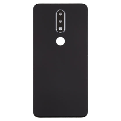 Battery Back Cover with Camera Lens for Nokia X6 (2018) / 6.1 Plus TA-1099 TA-1103(Black) - Back Cover by PMC Jewellery | Online Shopping South Africa | PMC Jewellery | Buy Now Pay Later Mobicred