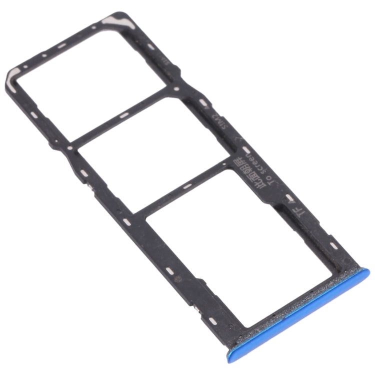 For OPPO Realme 5 SIM Card Tray + SIM Card Tray + Micro SD Card Tray (Blue) - Card Socket by PMC Jewellery | Online Shopping South Africa | PMC Jewellery | Buy Now Pay Later Mobicred