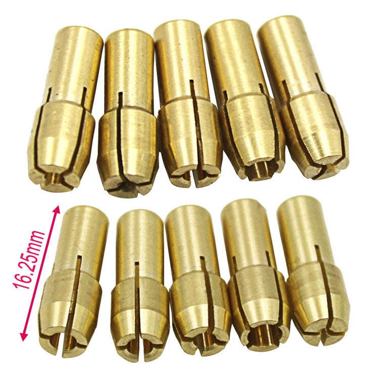 10 PCS Three-claw Copper Clamp Nut for Electric Mill Fittings���Bore diameter: 2.0mm - Hex Key & Spanner by PMC TechLife | Online Shopping South Africa | PMC TechLife | Buy Now Pay Later Mobicred